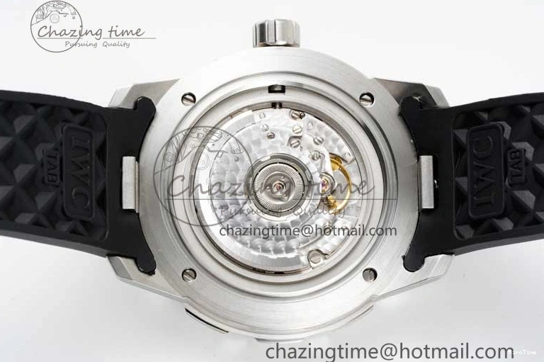 MIROTIME 0131 Aquatimer Automatic SS RSF 1:1 Best Edition White Orange Dial on Black Rubber Strap A Supportive 7069